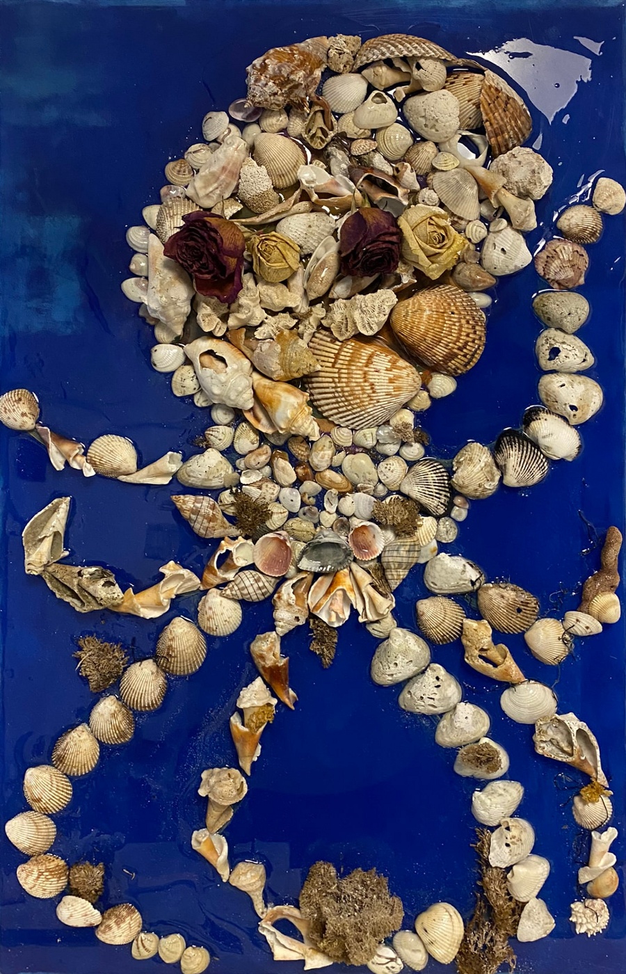 Shell Octopus, Approx. 23" × 30" painting